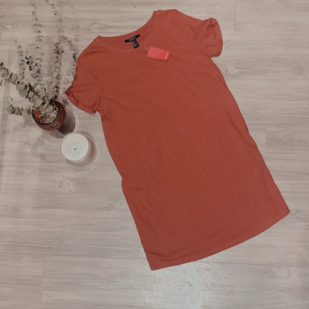 F21 | NWT Burnt Orange Tshirt Dress